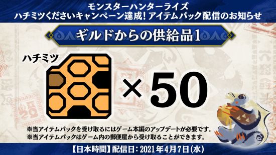 《怪物猎人：崛起》推出庆祝道具套装