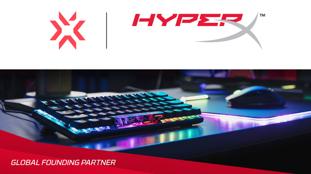 电竞商HyperX宣布成为《无畏契约》冠军巡迴赛官方全球合作伙伴