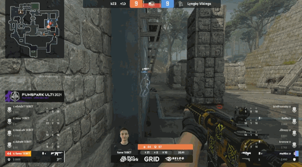 CSGO:Funspark ULTI：K23配合默契，2-0轻取Lyngby Vikings