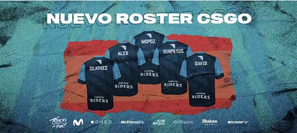 CSGO：Movistar Riders正式确认西班牙阵容