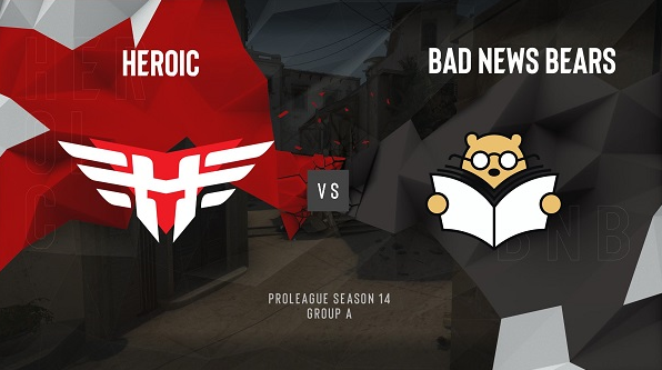 CSGO：Heroic以2-0轻取Bad News Bears