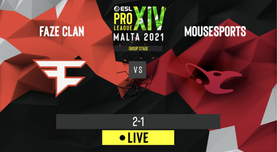 CSGO：FaZe以2-1险胜mousesports