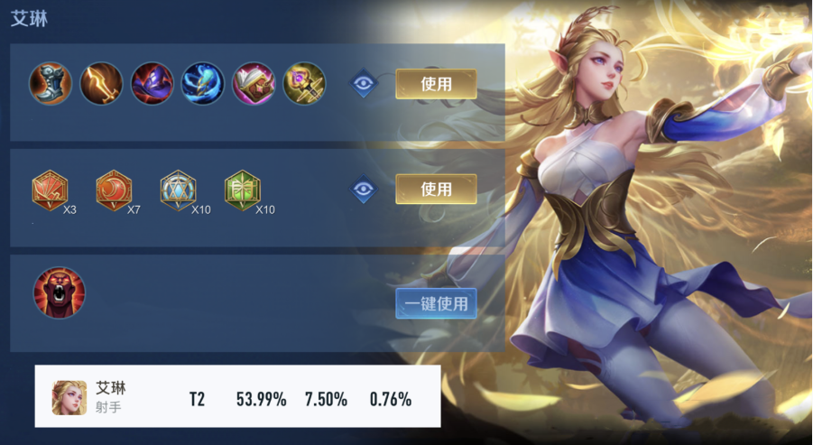哪几个射手榜英雄胜率可以位列前5？
