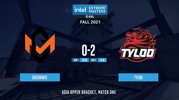 CSGO：Checkmate以0-2不敌TYLOO