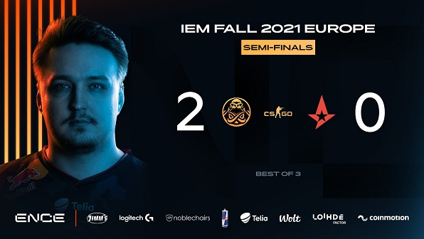 CSGO：ENCE以2-0爆锤Astralis ，晋级决赛