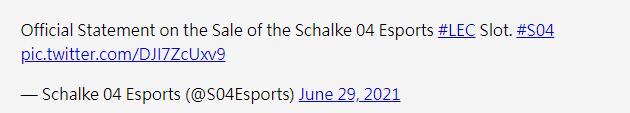 《英雄联盟》S04 以近 9 亿 出售 LEC 席位，TBD 确定接手