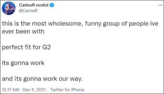 G2老板信心十足，直言2022赛季阵容会成功