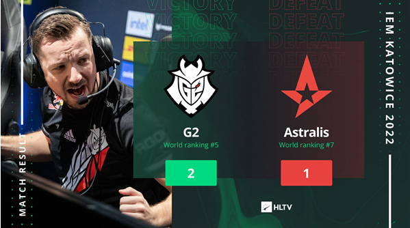 CSGO：三叉戟全力发挥，Astralis以1-2不敌G2