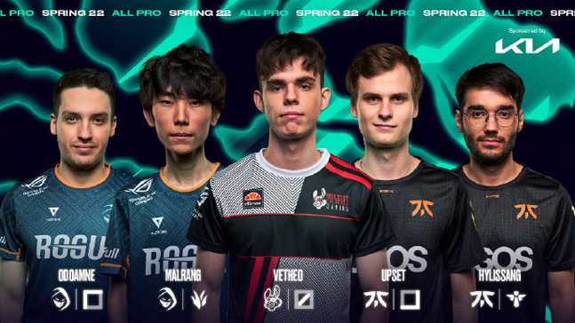 RGE全员上榜2022欧洲LEC春季赛最佳阵容