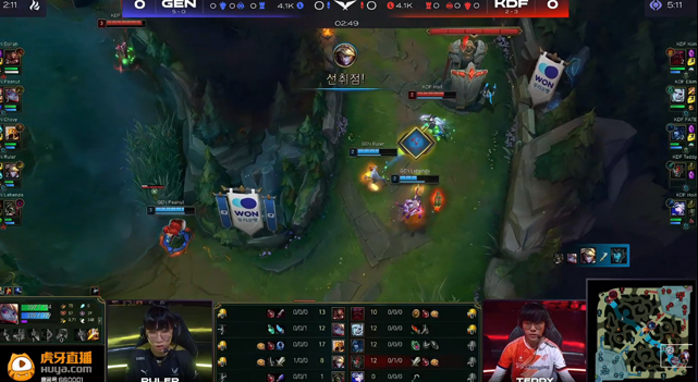 艾希大招成功命中佛耶戈，GEN以2-0轻取KDF