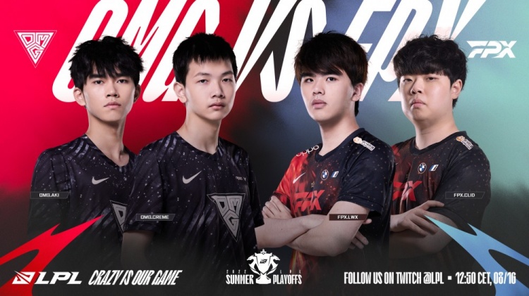 LPL: care超神阿卡丽如影随形，FPX让一追二OMG挺进第二轮