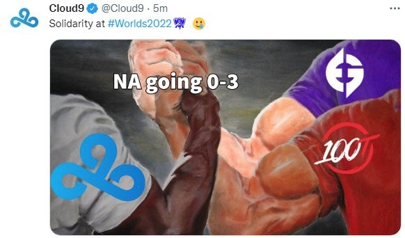 太痛了！C9官推：团结一致的NA赛区