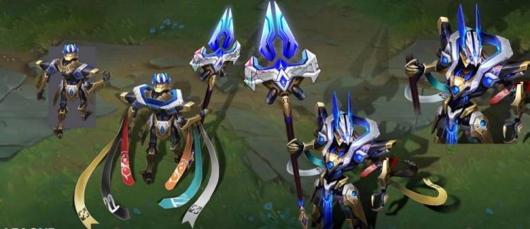 英雄联盟设计师Spideraxe分享世界赛沙皇设计稿