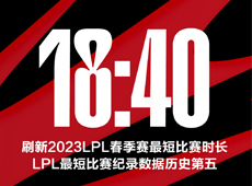2023LPL春季赛单场最短比赛时长刷新：JDGFPX第二局用时18分40秒vs
