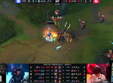 YSKM刀妹对位单杀Ale杰斯打穿上路，iG2-0击败EDG领跑积分榜！