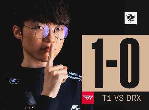 Faker沙皇冷静一打三反杀逃脱，T1先下一城1-0领先DRX