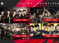 LPL斩获四次MSI冠军，成全球MSI冠军最多的赛区！