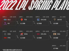 2022LPL春季赛季后赛赛程出炉：3月26日BLG、RA打响揭幕战！
