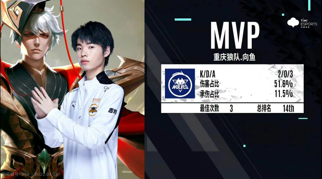 妖刀频频完成对位击杀重庆狼队再胜XYG