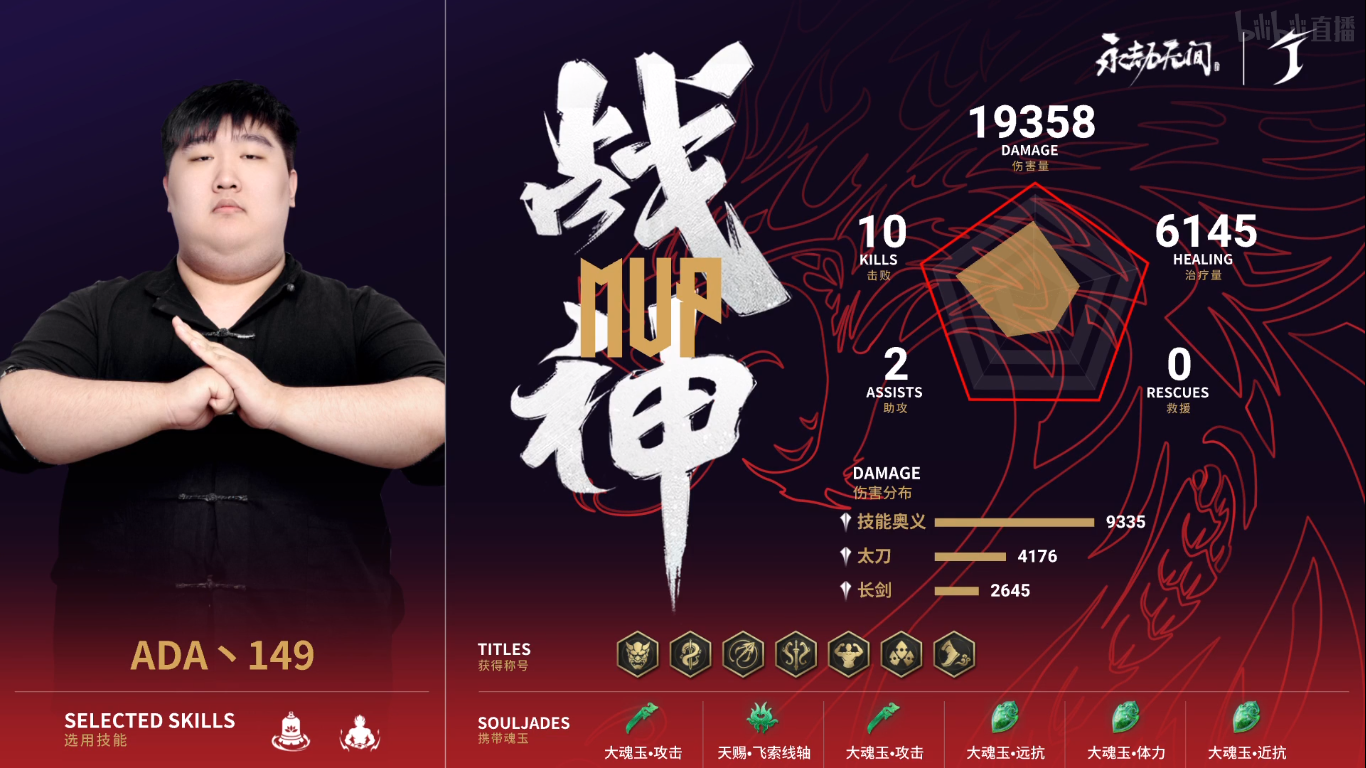 永劫无间中国大陆赛区第二周周决赛第5场：TeamCC上演帽子戏法