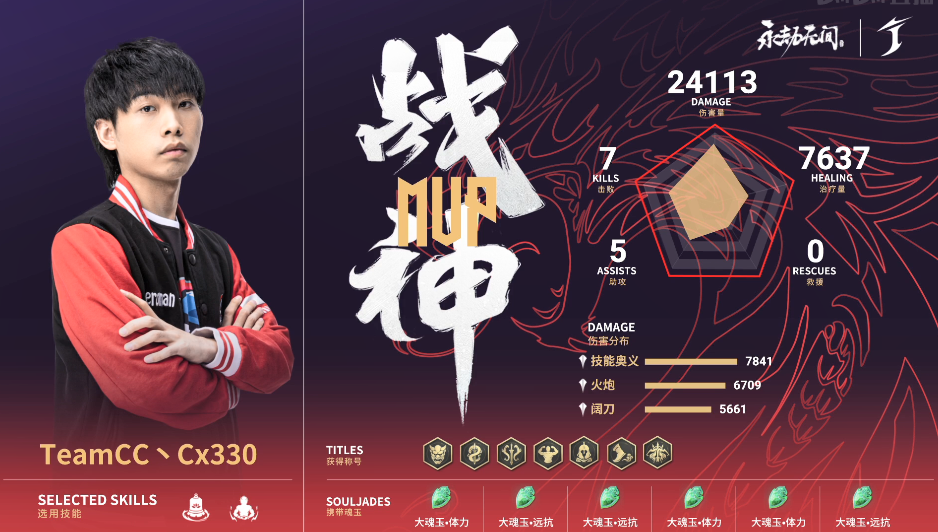 永劫无间中国大陆赛区预选赛入围赛第二周DAY3第三场：TeamCC满编斩获荣光