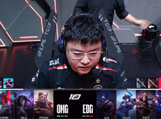 3-2淘汰OMG挺进六强！Uzi卡莎骑脸狙杀Able伊泽瑞尔，EDG