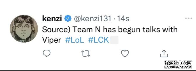 LCK知名记者Kenzi再爆Viper将回归LCK赛区